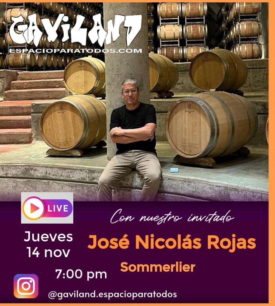 Nuestro Primer Live con Nuestro Sommelier José Nicolás Rojas