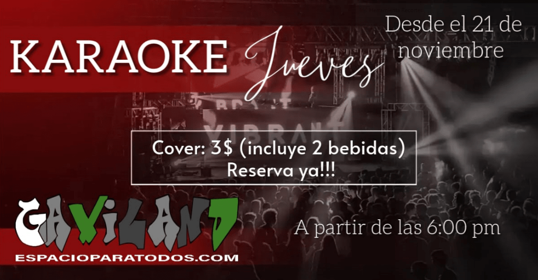 GAVILAND Jueves de Kareoke