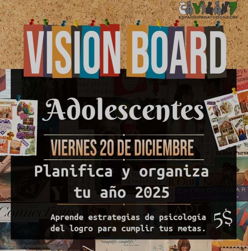 Visión Board Party Teenagers Viernes 20 de Diciembre